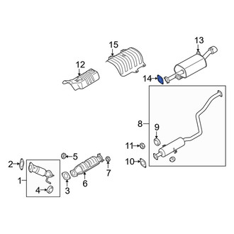 Kia OE - Exhaust Muffler Gasket