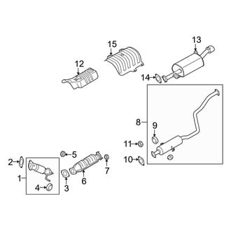 Kia OE - Exhaust System - Exhaust Components (California Emissions), (2.4L)