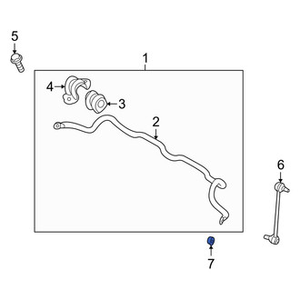 Kia OE - Front Suspension Stabilizer Bar Link Nut