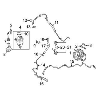 Kia OE - Steering Gear & Linkage - Pump & Hoses (With Hydraulic Power Steering)