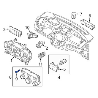 Kia OE - HVAC Temperature Control Panel Screw