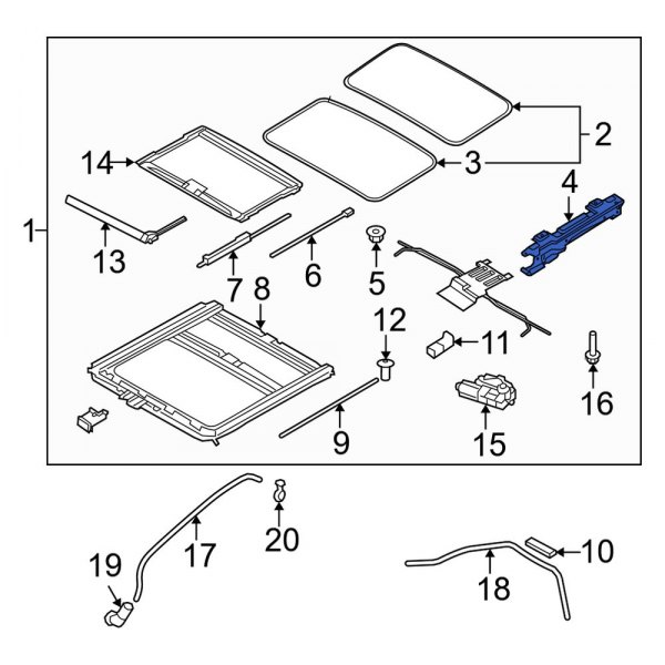 Sunroof Guide Jaw