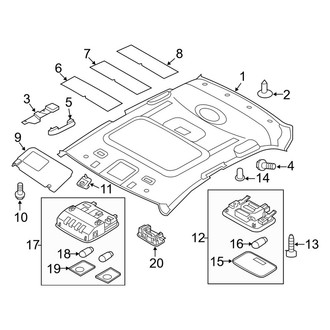 Kia OE - Roof - Interior Trim (With Sunroof)