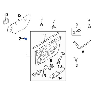 Kia OE - Door Interior Trim Panel Nut