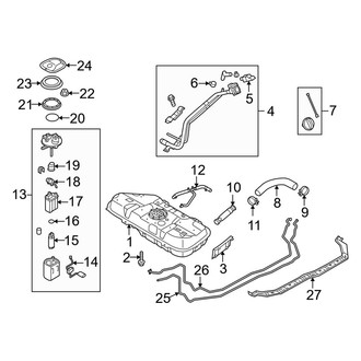 Kia OE - Fuel System Components (Federal Emissions), (EX / SX)