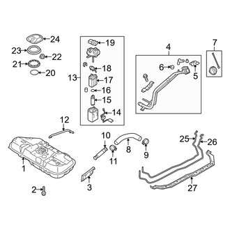 Kia OE - Fuel System Components (California Emissions), (EX / SX)