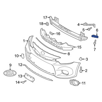 Kia OE - Right Lower Bumper Cover Bracket