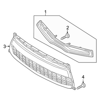 Kia OE - Front Bumper & Grille - Grille & Components (EX)