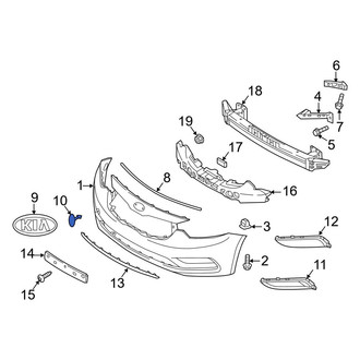 Kia OE - Front Tow Eye Cap