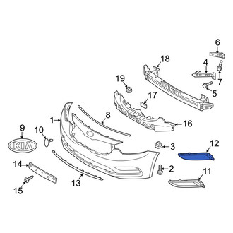Kia OE - Front Left Fog Light Cover