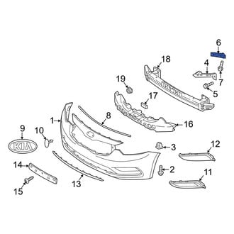 Kia OE - Right Lower Bumper Cover Bracket