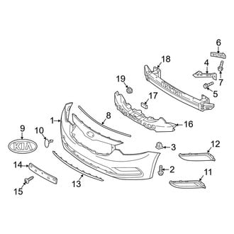 Kia OE - Front Bumper & Grille - Bumper & Components (EX / LX)