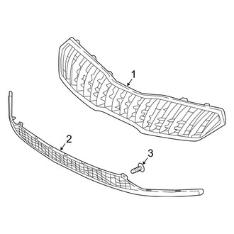 Kia OE - Front Bumper & Grille - Grille & Components (EX / LX)