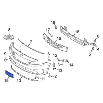 Kia OE - Front License Plate Bracket