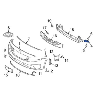 Kia OE - Left Bumper Cover Bracket