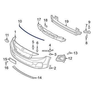 Kia OE - Front Bumper Cover Spacer Panel