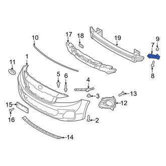 Kia OE - Left Lower Bumper Cover Bracket