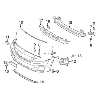 Kia OE - Front Bumper & Grille - Bumper & Components (SX)