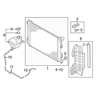 Kia OE - Cooling - Radiator & Components (1.6L)