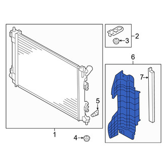 Kia OE - Front Left Radiator Support Baffle