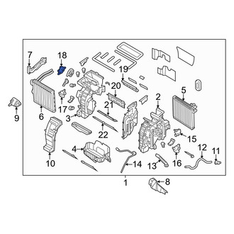 Kia OE - HVAC Floor Mode Door Actuator