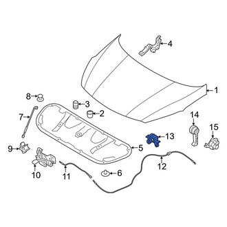 Kia OE - Liftgate Washer Hose Clip