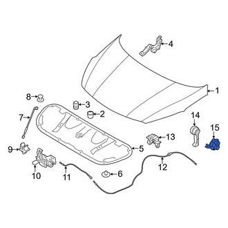Kia OE - Hood Release Handle Bracket