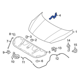 Kia OE - Front Left Hood Hinge