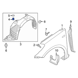 Kia OE - Fender Liner Retainer