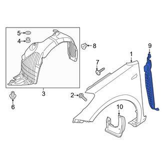 Kia OE - Right Fender Seal