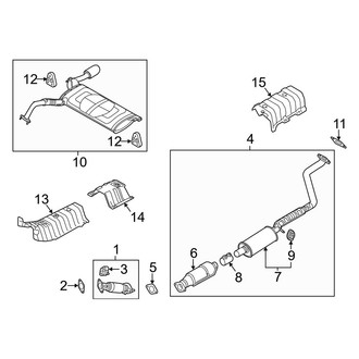 Kia OE - Exhaust System - Exhaust Components (Federal Emissions), (2.0L)