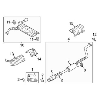 Kia OE - Exhaust System - Exhaust Components (California Emissions), (2.0L)