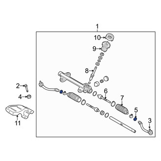 Kia OE - Inner Steering Tie Rod Nut