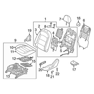 Kia OE - Front Left Seat Cushion Foam