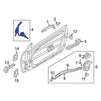 Kia OE - Front Left Door Lock Cylinder