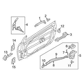 Kia OE - Door - Lock & Hardware (EX / SX)