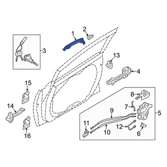 Kia OE - Front Outer Exterior Door Handle