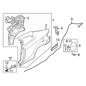 Kia OE - Rear Deck Lid Release Lever