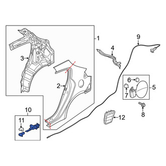 Kia OE - Rear Fuel Door Release Handle