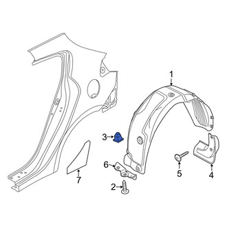 Kia OE - Fender Liner Grommet