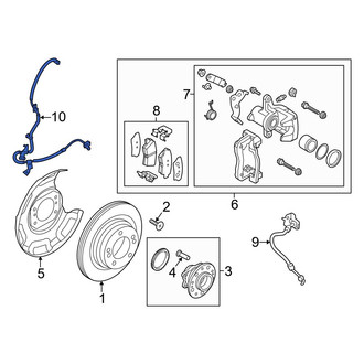 Kia OE - Front Right ABS Wheel Speed Sensor