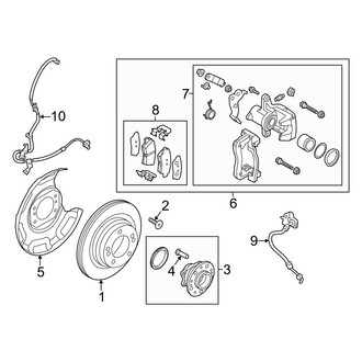 Kia OE - Rear Suspension - Brake Components