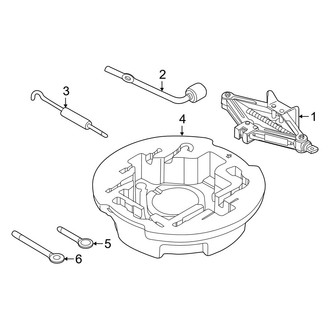 Kia OE - Rear Body & Floor - Jack & Components (W/O Mobility Kit), (EX / SX)