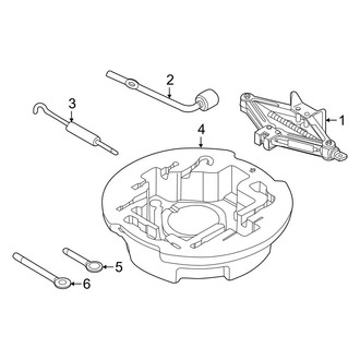 Kia OE - Rear Body & Floor - Jack & Components (W/O Mobility Kit)