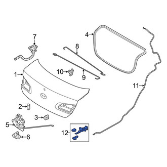 Kia OE - Rear Deck Lid Release Lever