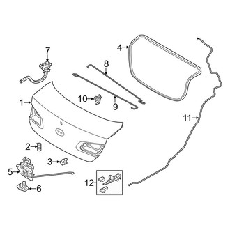 Kia OE - Trunk Lid - Lid & Components (EX / SX)