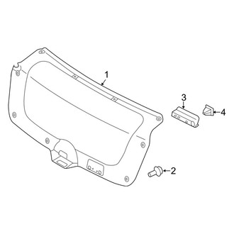 Kia OE - Trunk Lid - Interior Trim (EX / SX)
