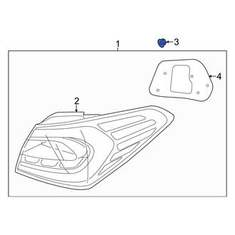 Kia OE - Tail Light Nut