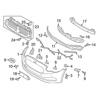 Kia OE - Front Bumper & Grille - Bumper & Components