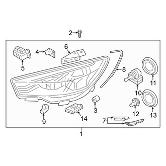 Kia OE - Front Lamps - Headlamp Components (HID)